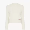 Maglione aderente in maglia di lana e cashmere