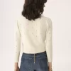Maglione aderente in maglia di lana e cashmere