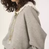 Maglione con collo in pile chiné Maglione con collo in pile chiné