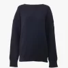 Maglione con logo in maglia di lana e cashmere Maglione con logo in maglia di lana e cashmere