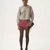 Maglione con logo in misto cotone felpato Maglione con logo in misto cotone felpato