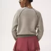 Maglione con logo in misto cotone felpato Maglione con logo in misto cotone felpato
