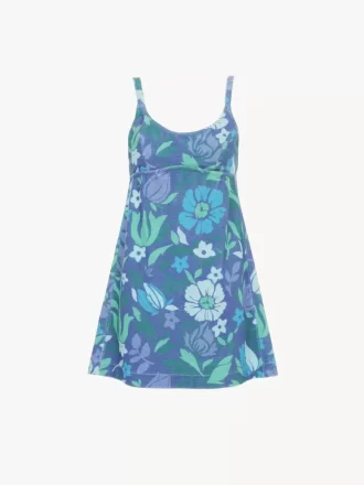 Mini abito con spalline sottili in jersey di cotone Mini abito con spalline sottili in jersey di cotone