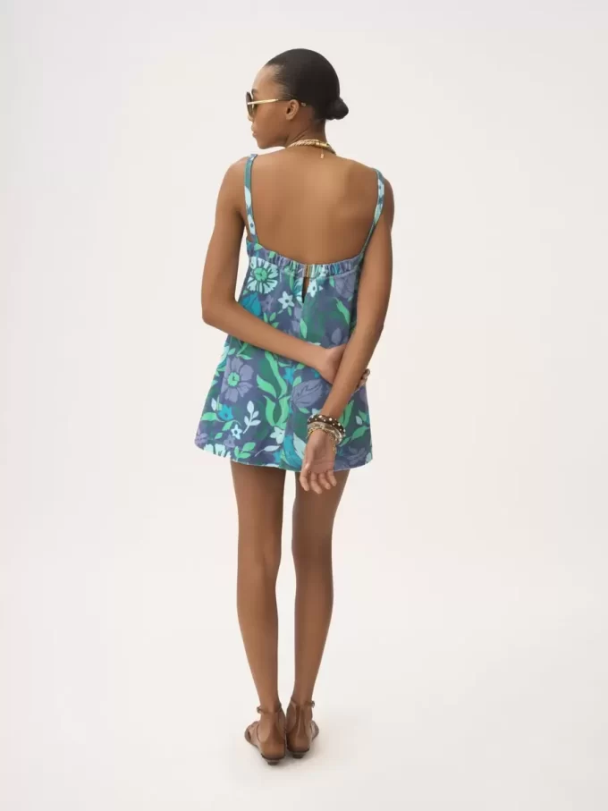 Mini abito con spalline sottili in jersey di cotone Mini abito con spalline sottili in jersey di cotone