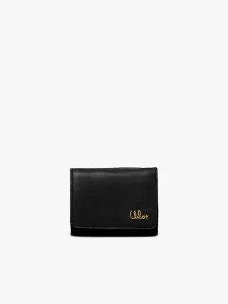 Mini Chloé Iconic tri-fold in pelle lucida Mini Chloé Iconic tri-fold in pelle lucida