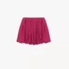 Mini shorts a campana in charmeuse di seta Mini shorts a campana in charmeuse di seta