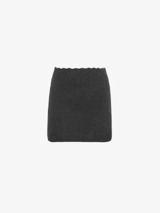 Minigonna aderente in maglia di lana e cashmere Minigonna aderente in maglia di lana e cashmere