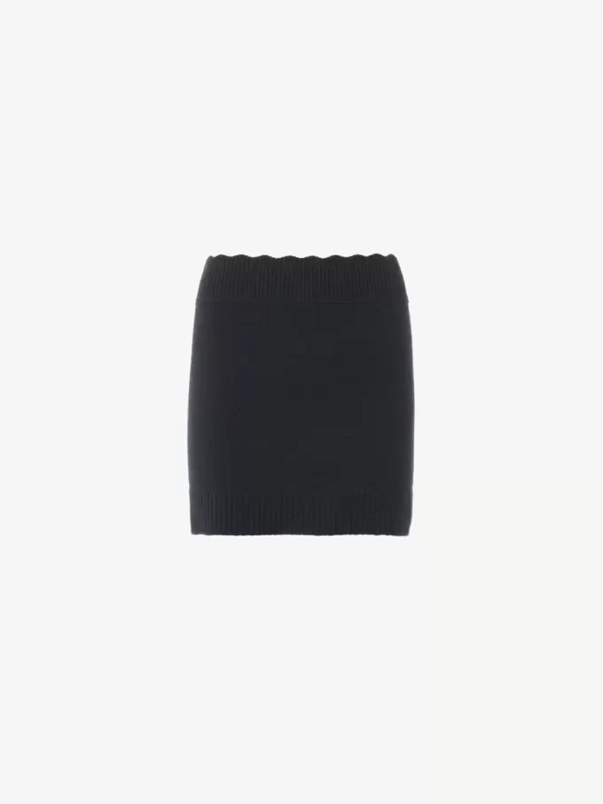 Minigonna aderente in maglia di lana e cashmere Minigonna aderente in maglia di lana e cashmere