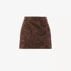 Minigonna dritta in jacquard arazzo Minigonna dritta in jacquard arazzo