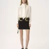Minigonna dritta in jacquard misto lana Minigonna dritta in jacquard misto lana