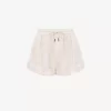 Pantaloncini con risvolto e coulisse in cotone Pantaloncini con risvolto e coulisse in cotone