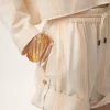 Pantaloncini con risvolto e coulisse in cotone Pantaloncini con risvolto e coulisse in cotone
