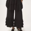 Pantaloni fluidi a gamba larga in crêpe de chine Pantaloni fluidi a gamba larga in crêpe de chine