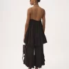 Pantaloni fluidi a gamba larga in crêpe de chine Pantaloni fluidi a gamba larga in crêpe de chine