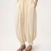 Pantaloni fluidi cropped in crêpe de chine Pantaloni fluidi cropped in crêpe de chine