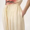 Pantaloni fluidi cropped in crêpe de chine Pantaloni fluidi cropped in crêpe de chine