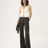Pantaloni sartoriali bootcut in lana Pantaloni sartoriali bootcut in lana