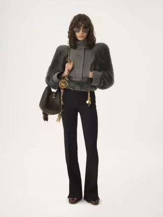 Pantaloni sartoriali in gabardine di lana