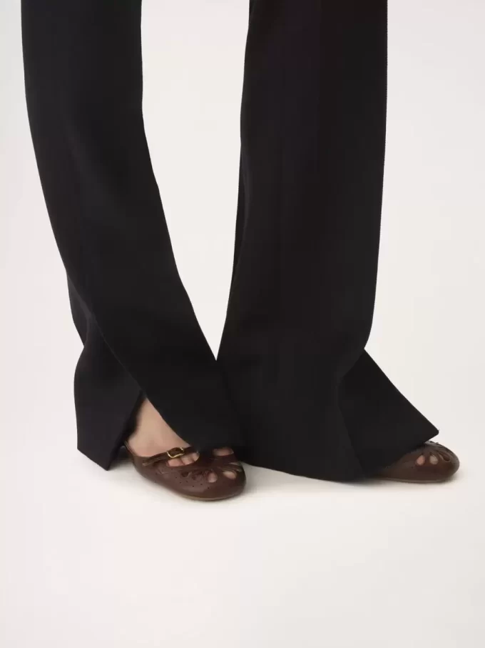 Pantaloni sartoriali in gabardine di lana Pantaloni sartoriali in gabardine di lana