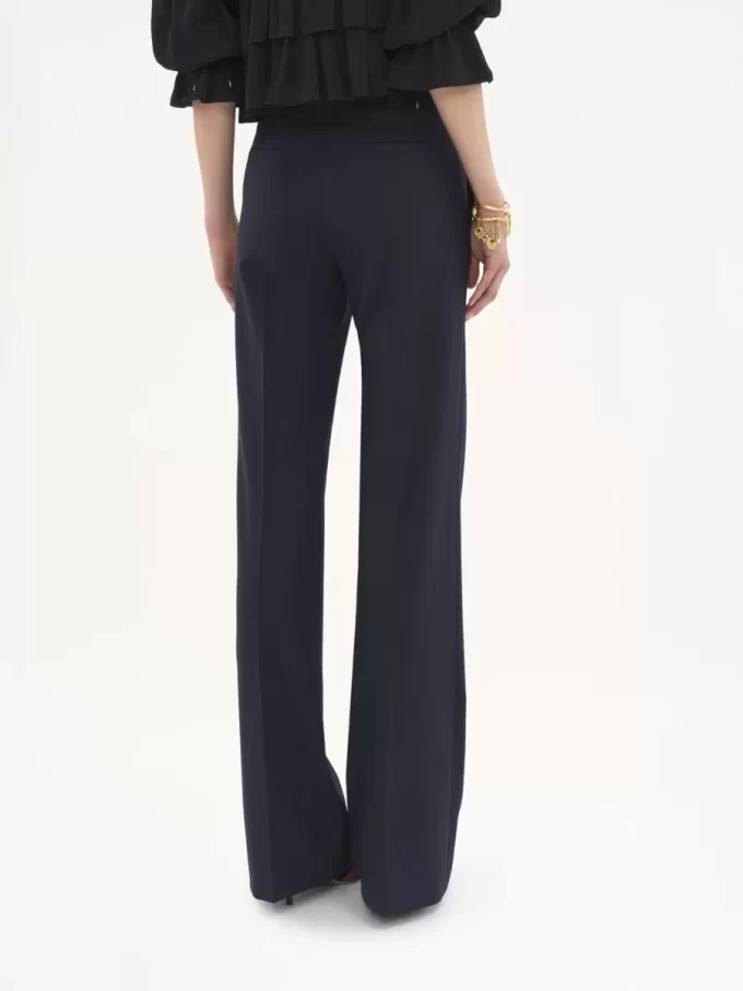 Pantaloni sartoriali maschili in lana elasticizzata Pantaloni sartoriali maschili in lana elasticizzata