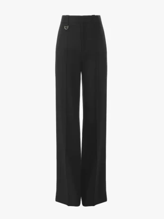 Pantaloni sartoriali maschili in lana grain de poudre