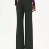 Pantaloni sartoriali svasati in crêpe di lana Pantaloni sartoriali svasati in crêpe di lana