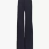 Pantaloni sartoriali svasati in lana elasticizzata Pantaloni sartoriali svasati in lana elasticizzata