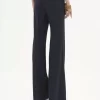 Pantaloni sartoriali svasati in lana elasticizzata Pantaloni sartoriali svasati in lana elasticizzata