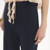 Pantaloni sartoriali svasati in lana elasticizzata Pantaloni sartoriali svasati in lana elasticizzata