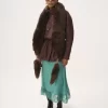 Parka a collo alto in pelle Parka a collo alto in pelle