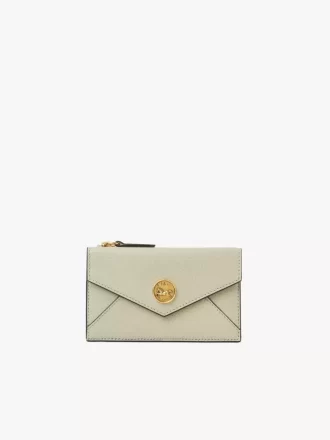 Piccola borsa a busta con scomparti per carte in pelle martellata Piccola borsa a busta con scomparti per carte in pelle martellata