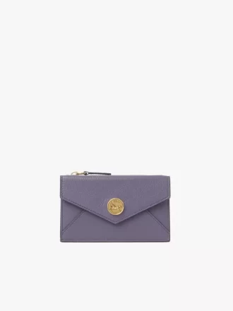 Piccola borsa a busta con scomparti per carte in pelle martellata Piccola borsa a busta con scomparti per carte in pelle martellata