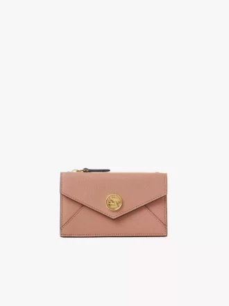Piccola borsa a busta con scomparti per carte in pelle martellata Piccola borsa a busta con scomparti per carte in pelle martellata