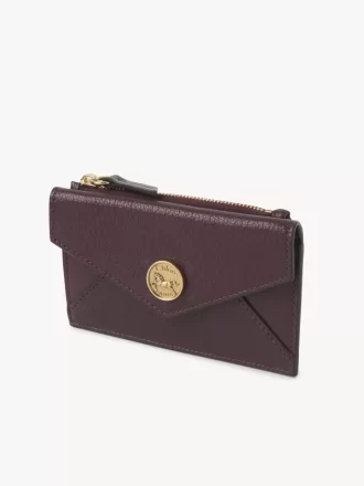 Piccola borsa a busta con scomparti per carte in pelle martellata Piccola borsa a busta con scomparti per carte in pelle martellata