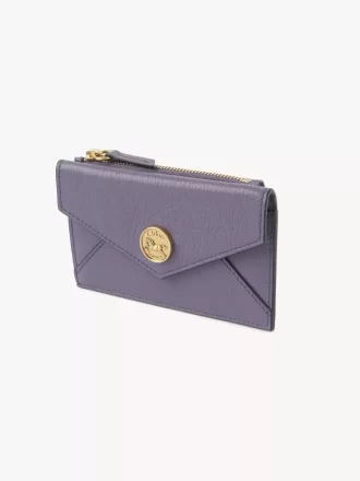 Piccola borsa a busta con scomparti per carte in pelle martellata Piccola borsa a busta con scomparti per carte in pelle martellata