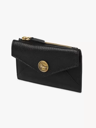 Piccola borsa a busta con scomparti per carte in pelle martellata Piccola borsa a busta con scomparti per carte in pelle martellata