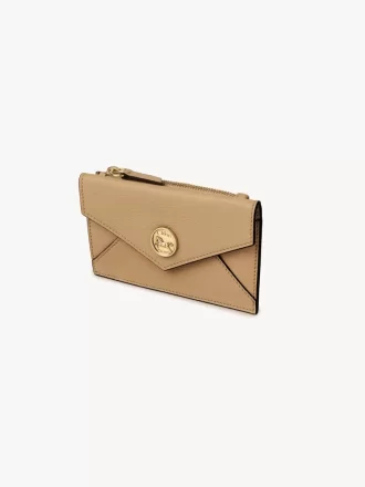 Piccola borsa a busta con scomparti per carte in pelle martellata Piccola borsa a busta con scomparti per carte in pelle martellata