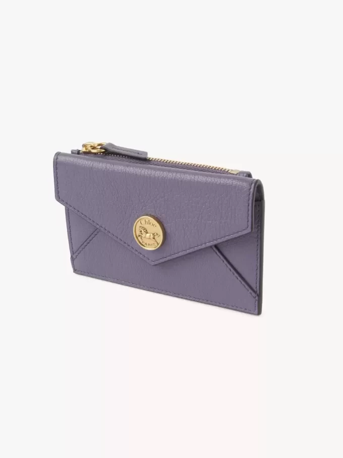Piccola borsa a busta con scomparti per carte in pelle martellata Piccola borsa a busta con scomparti per carte in pelle martellata