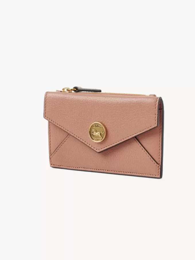 Piccola borsa a busta con scomparti per carte in pelle martellata Piccola borsa a busta con scomparti per carte in pelle martellata