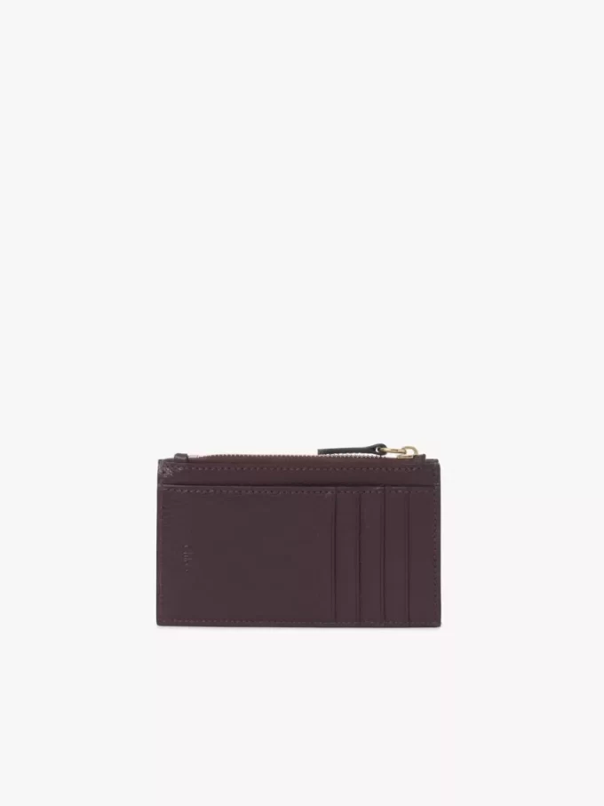 Piccola borsa a busta con scomparti per carte in pelle martellata Piccola borsa a busta con scomparti per carte in pelle martellata
