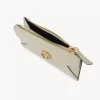 Piccola borsa a busta con scomparti per carte in pelle martellata Piccola borsa a busta con scomparti per carte in pelle martellata