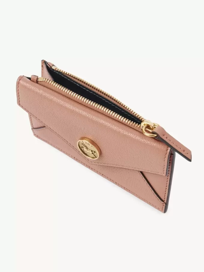 Piccola borsa a busta con scomparti per carte in pelle martellata Piccola borsa a busta con scomparti per carte in pelle martellata