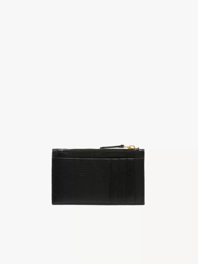 Piccola borsa a busta con scomparti per carte in pelle martellata Piccola borsa a busta con scomparti per carte in pelle martellata