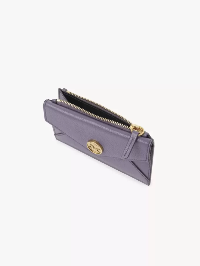 Piccola borsa a busta con scomparti per carte in pelle martellata Piccola borsa a busta con scomparti per carte in pelle martellata
