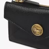 Piccola borsa a busta con scomparti per carte in pelle martellata Piccola borsa a busta con scomparti per carte in pelle martellata