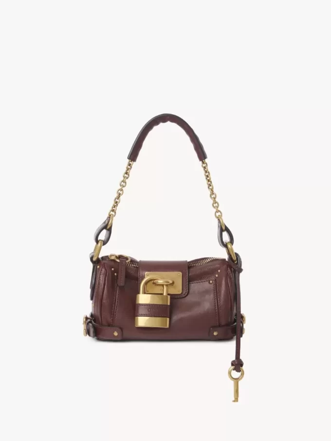 Piccola borsa a catena Paddington in pelle martellata Piccola borsa a catena Paddington in pelle martellata