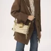 Piccola borsa a catena Paddington in pelle martellata Piccola borsa a catena Paddington in pelle martellata