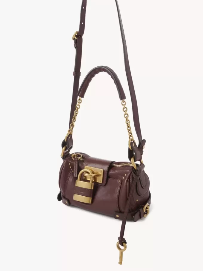 Piccola borsa a catena Paddington in pelle martellata Piccola borsa a catena Paddington in pelle martellata