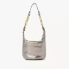 Piccola borsa a mano Bracelet in pelle metallizzata Piccola borsa a mano Bracelet in pelle metallizzata