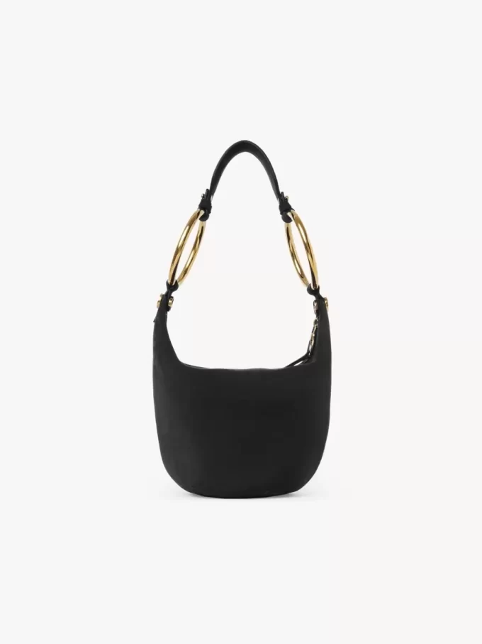 Piccola borsa a mano Bracelet in pelle scamosciata